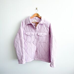 RD Style quilted trucker jacket orchid // size medium // Brand new with tags